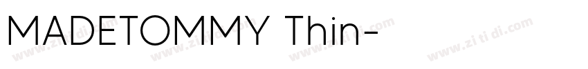MADETOMMY Thin字体转换